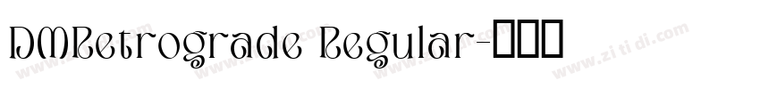 DMRetrograde Regular字体转换